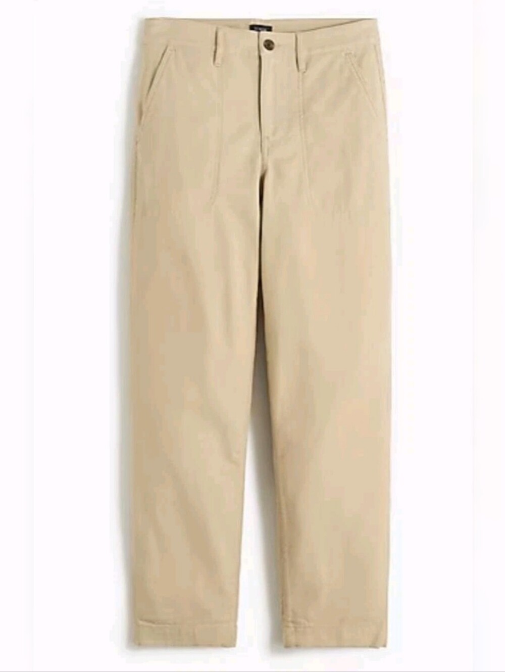 J Crew Factory Cotton Camp Pants 22 Light Khaki NEW
